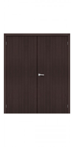 Дверь двустворчатая Тренд глухая цвет Wenge Veralinga