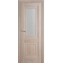 Дверь межкомнатная экошпон со стеклом 28Х цвет орех пекан