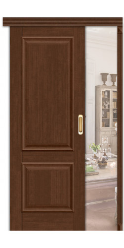 Раздвижная дверь глухая Классико-12 цвет Brown Oak