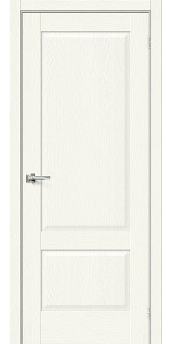 Межкомнатная дверь экошпон Прима-12 White Wood глухая