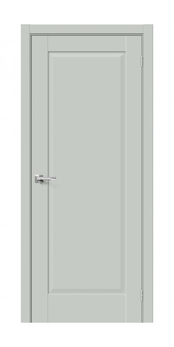 Межкомнатная дверь экошпон Прима-10 Grey Matt глухая