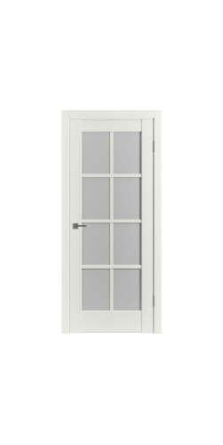 Дверь экошпон VFD Emalex ER 1 Midwhite остеклённая