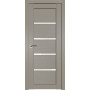 Дверь межкомнатная экошпон со стеклом 2.09XN цвет Стоун